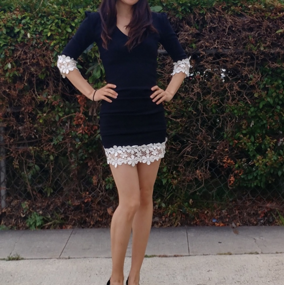 NWOT - black bodycon dress